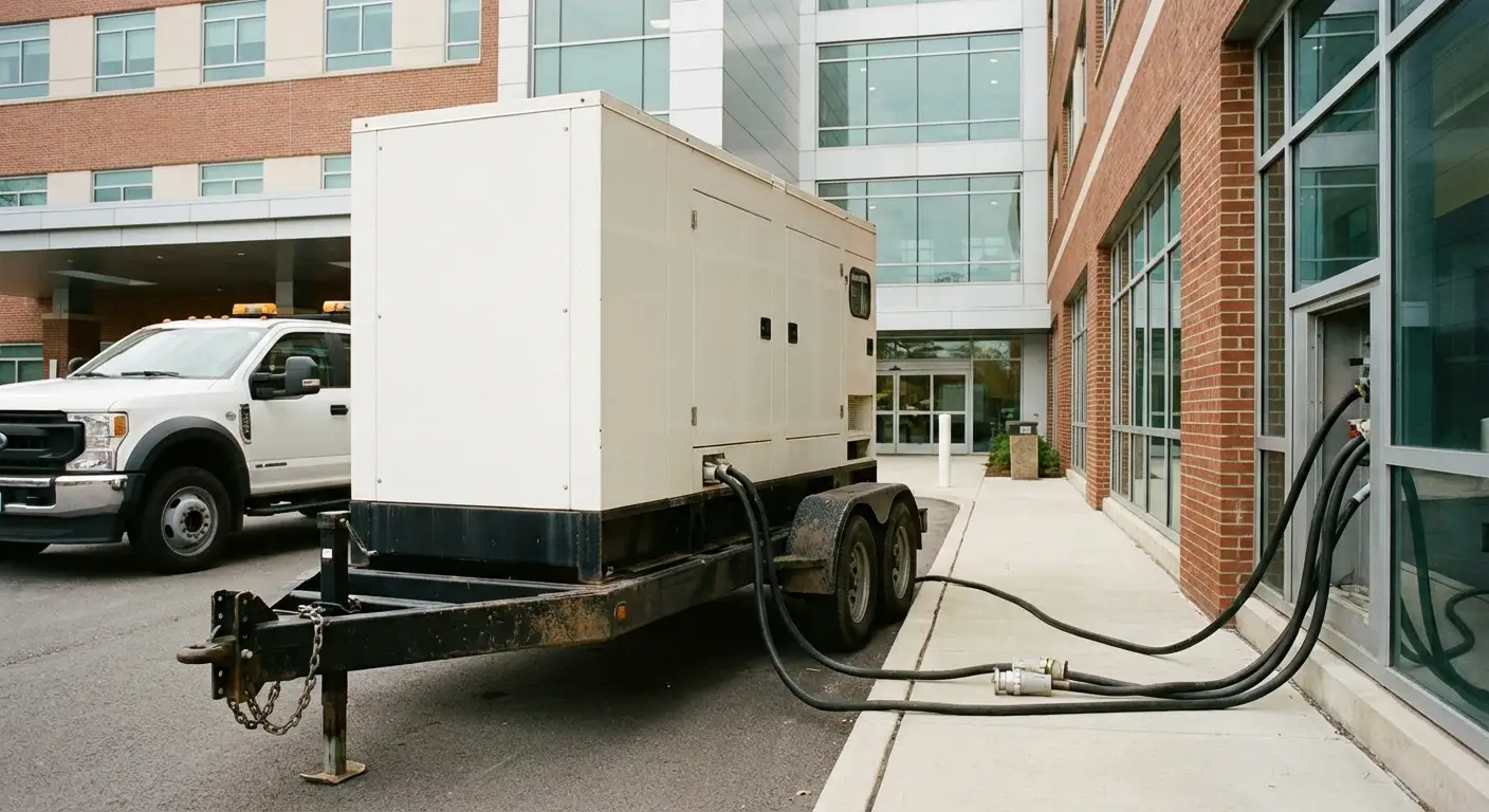 Commercial generator rental equipment ready for deployment in Delray Beach, FL