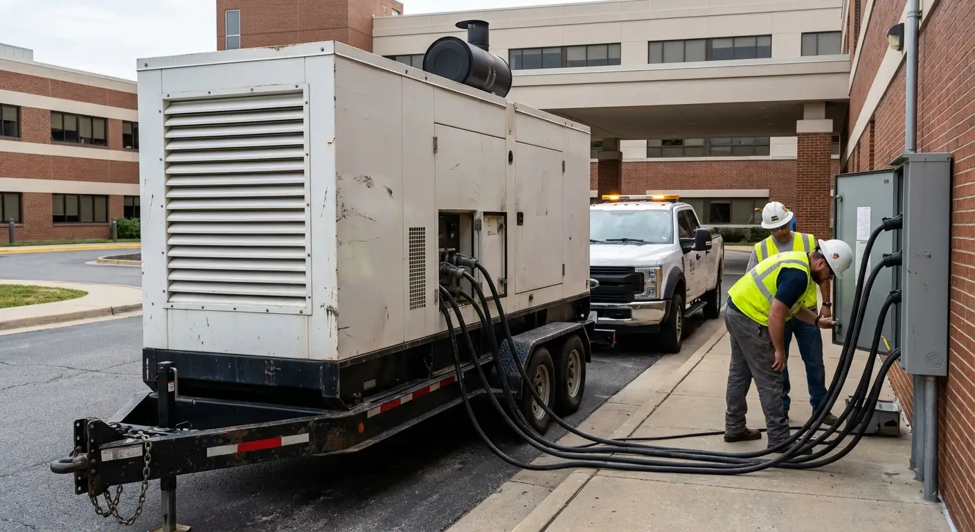 Commercial generator ensuring power reliability in the Delray Beach