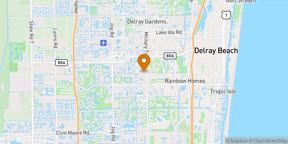 neighborhood map in Delray Beach, FL