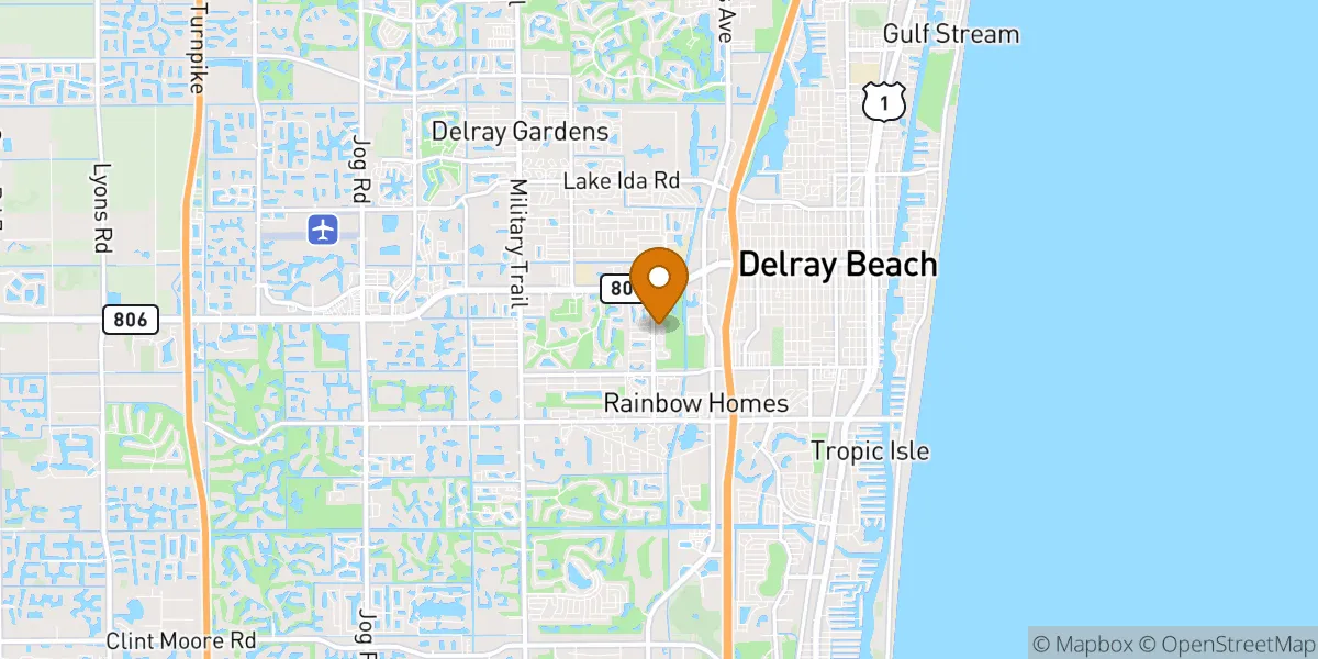  neighborhood map in Delray Beach, FL