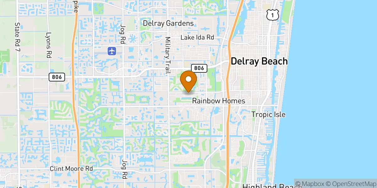  neighborhood map in Delray Beach, FL