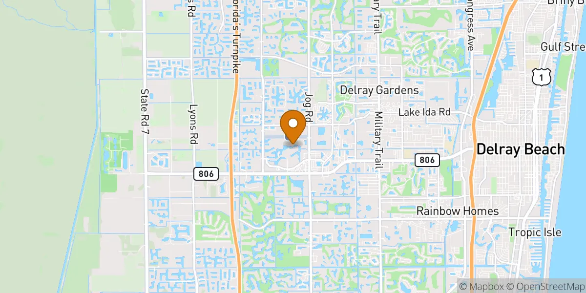  neighborhood map in Delray Beach, FL