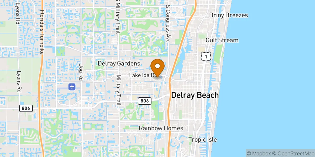  neighborhood map in Delray Beach, FL